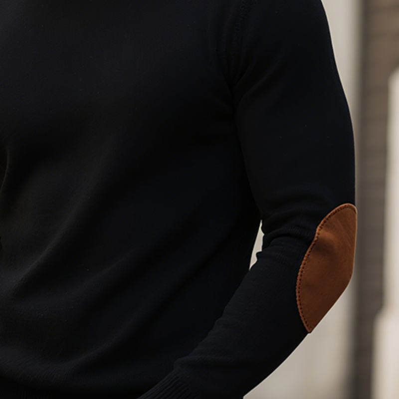 Heren Retro Casual Trui met Ronde Hals in Effen Kleur MTA1179H0TO