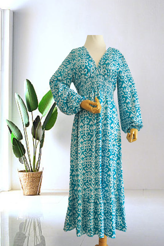 Koraalweide – Luchtige Maxi-jurk