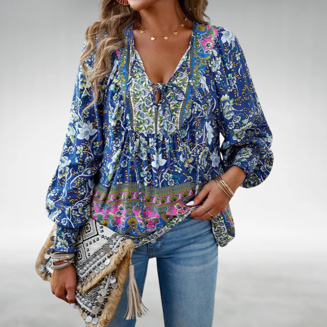 Caisyn | Boho Bloemen Blouse