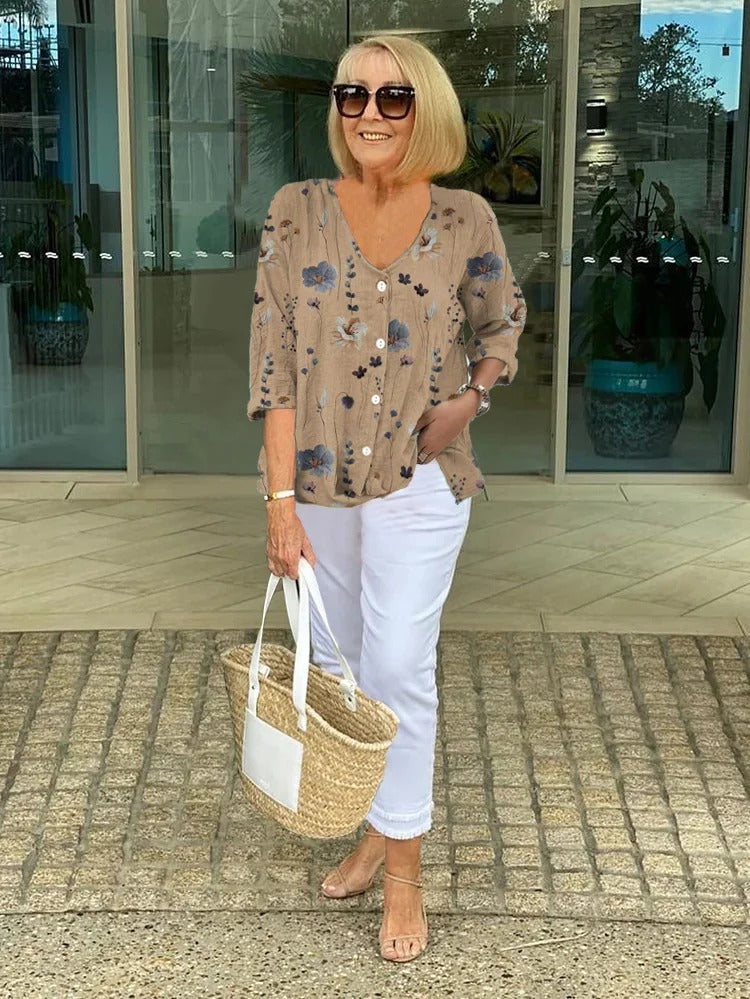 ELORA | Bloemen Blouse