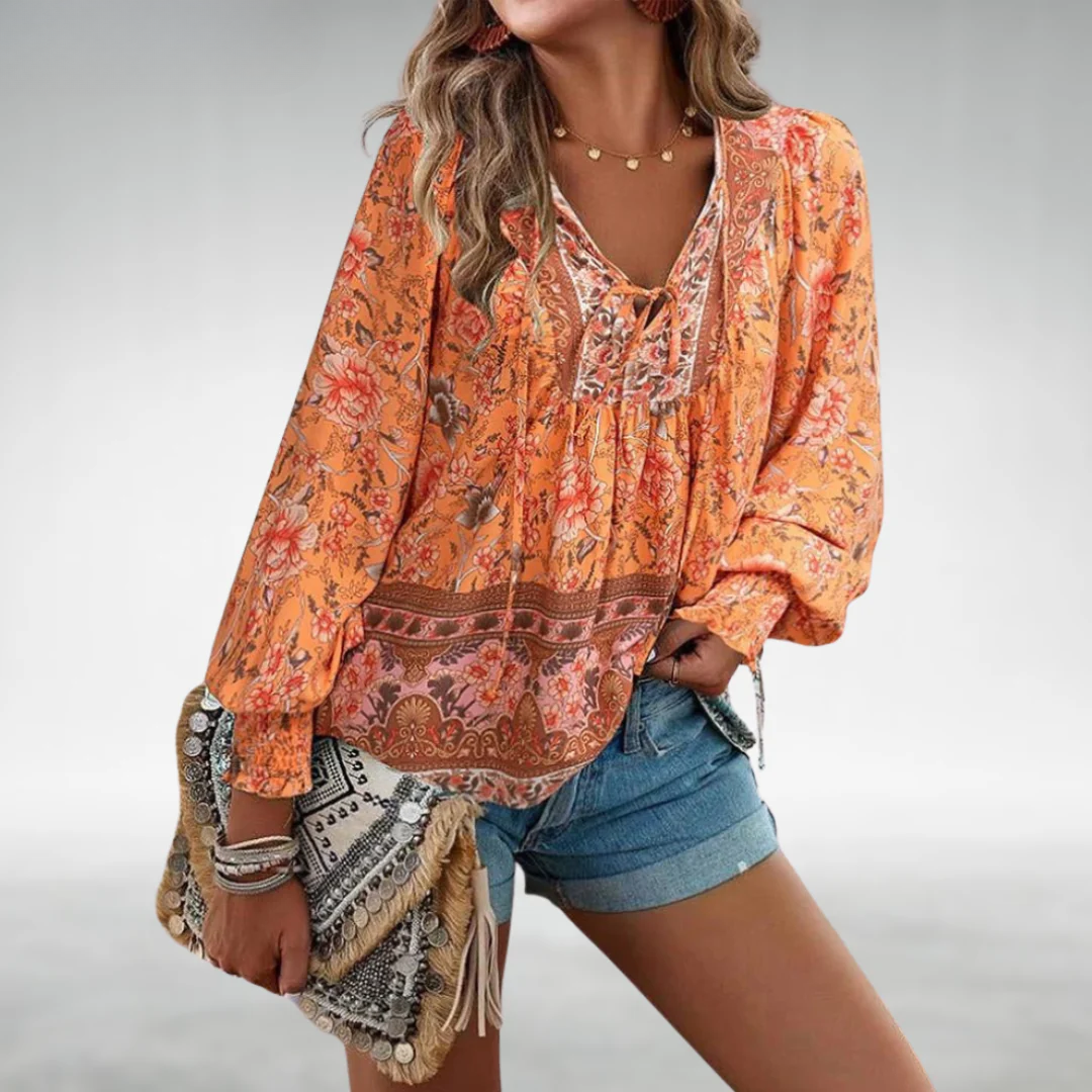 Caisyn | Boho Bloemen Blouse