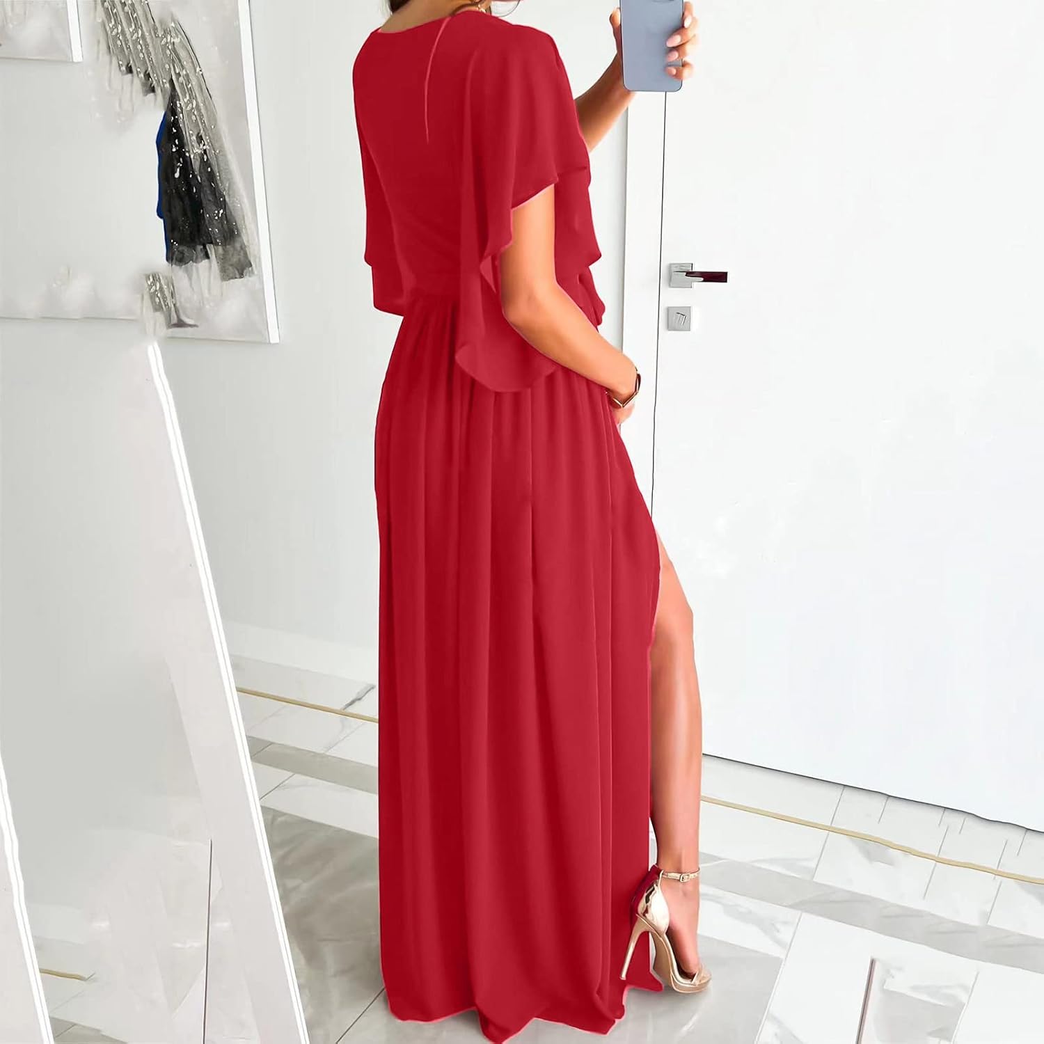 Daria | Damesjurk met vlinder mouwen