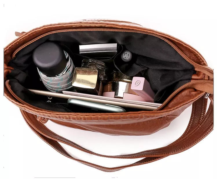 Freya - Leren Schoudertas