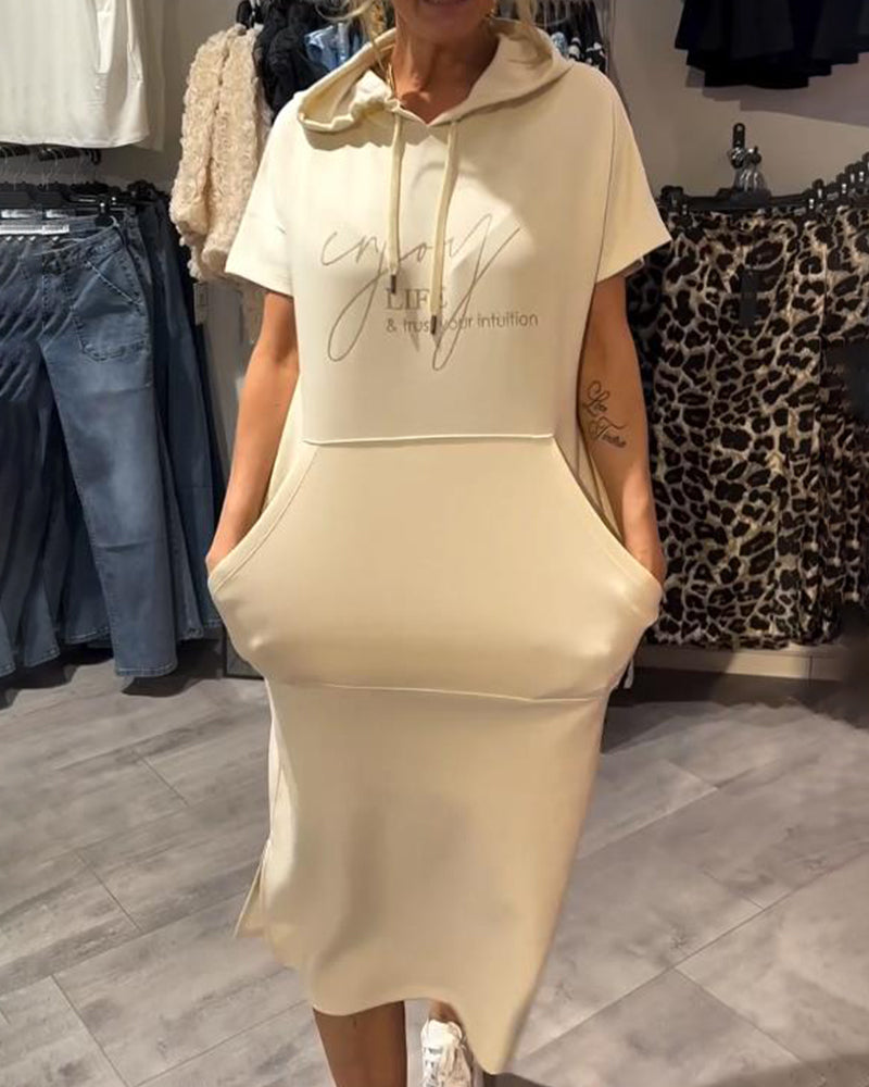 Saskia | Vrije jurk met capuchon