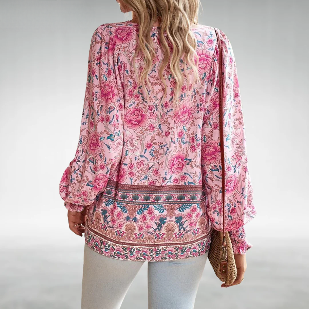 Caisyn | Boho Bloemen Blouse