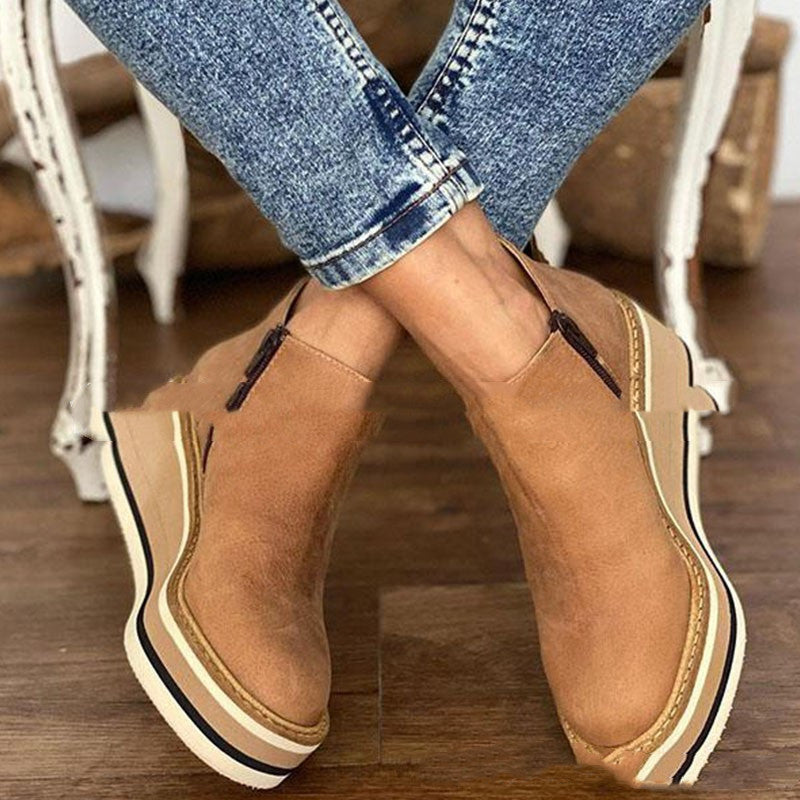 Lucia - Orthopedische leren sneakers met comfortabele zool