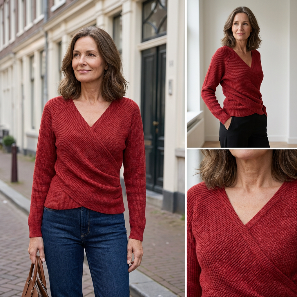 Lina | Luxe v-hals wikkeltop