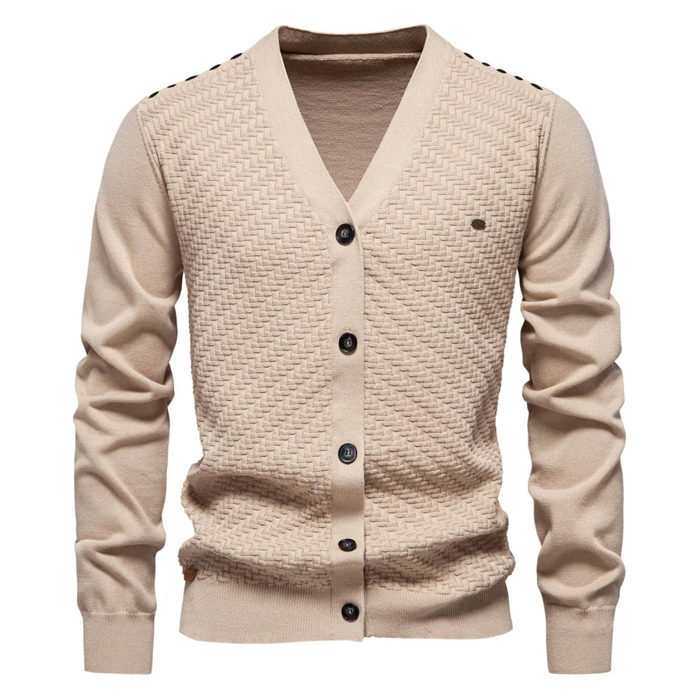 Peaky™ | Warme Heren Cardigan Met V-Hals