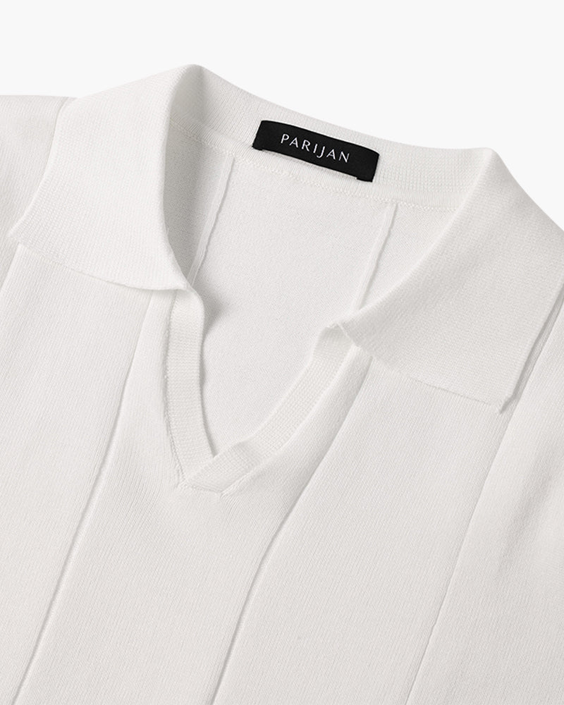 HANNAM Polo met V-hals