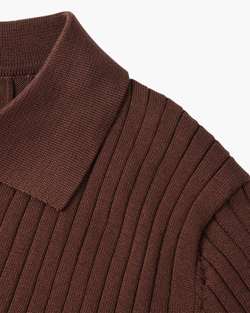 SUWON Polo met een V-hals