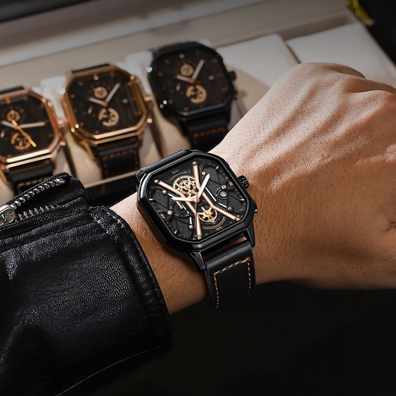 Horloge met Ontdekt Mechanisme, 42mm