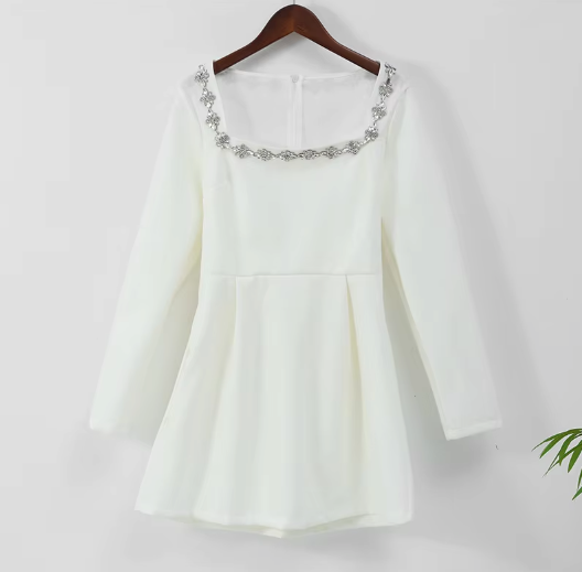 Aleksandra | Prinsessenvelours mini-jurk