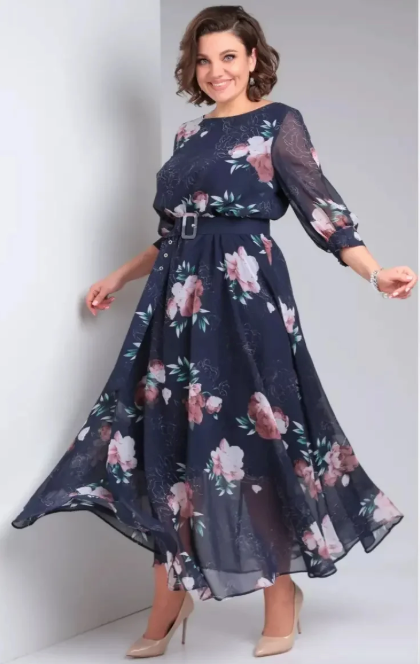Marlena | Elegante maxi-jurk met bloemen