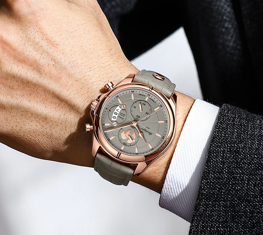 Poedagar Classic Chronograph Horloge