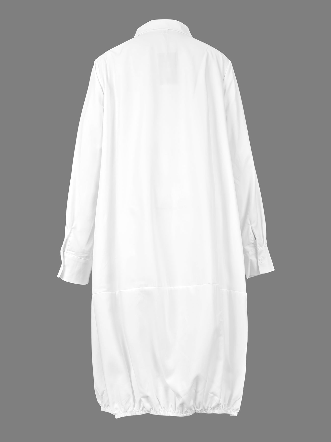 Lange Mouwen Losse Effen Kleur Revers Kraag Midi Jurken Overhemd Jurk