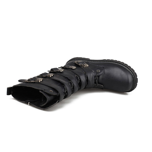 HEREN BOOTS MET METALEN GESP IN DE VORM VAN EEN SKELET MTA1716G2I