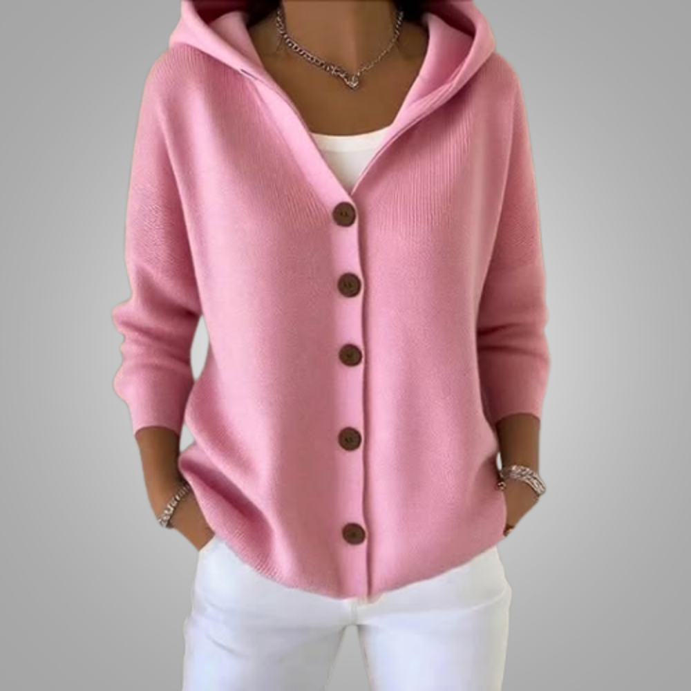 Nylah | Knop-Up Hoodie Vest