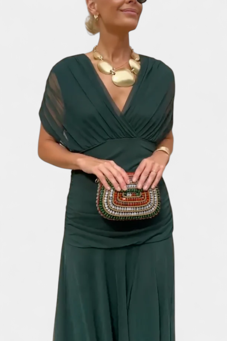 Laluna® | Elegante Jurk Met V-Hals