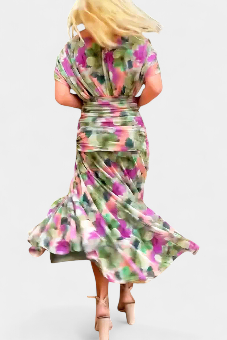 Laluna® | Elegante Jurk Met V-Hals