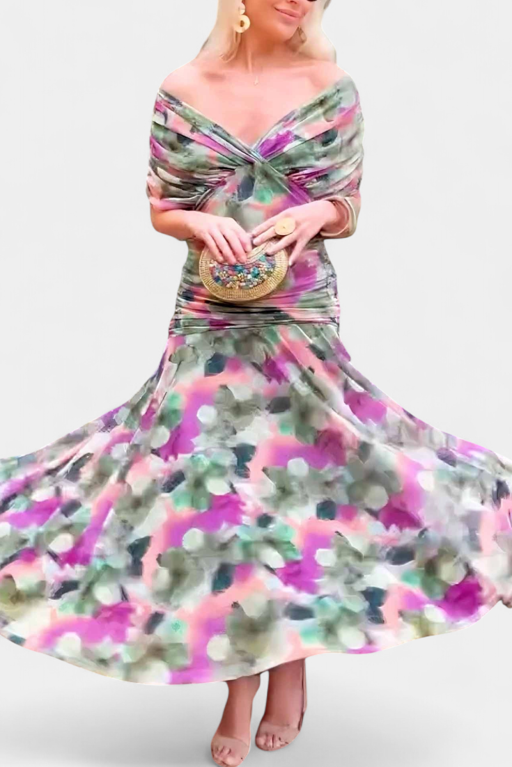 Laluna® | Elegante Jurk Met V-Hals