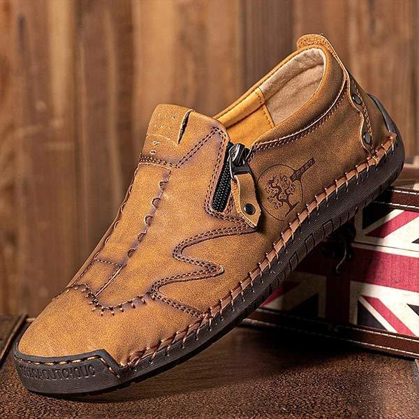 HEREN VINTAGE CASUAL LEREN SCHOENEN 90893563