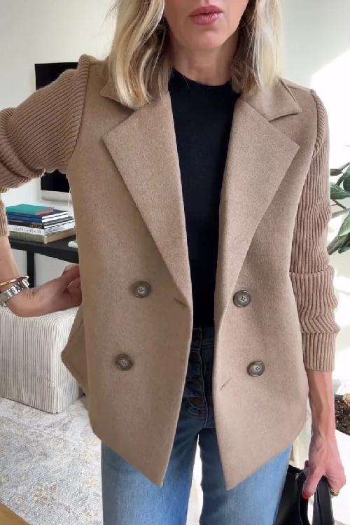 Sophie – Elegante Gebreide Blazer voor Herfst