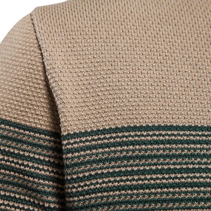 Heren vintage trui met ronde hals in strepen 31690461X