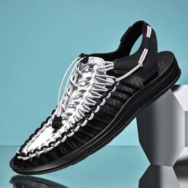 HEREN HANDGEWEVEN STRAND SANDALEN 53152187