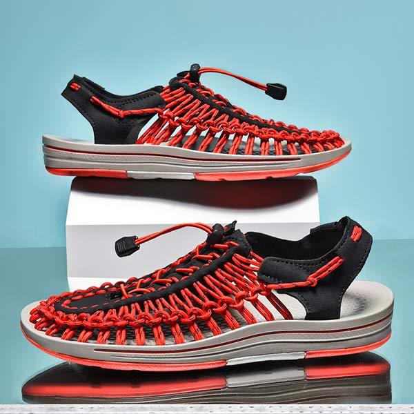 HEREN HANDGEWEVEN STRAND SANDALEN 53152187