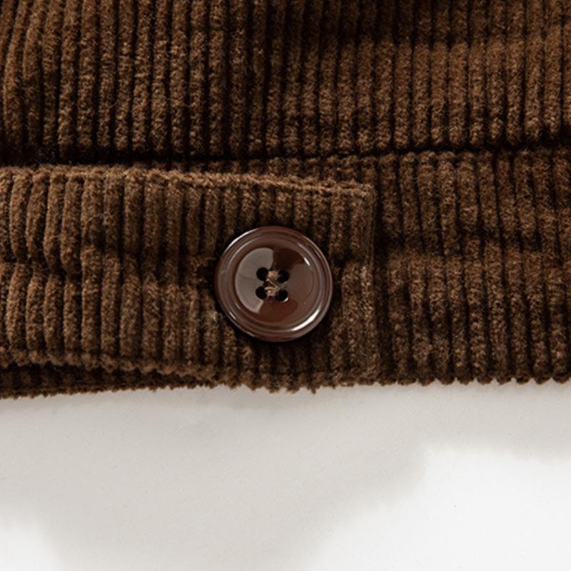 Heren denimjas met pluche kraag in vintage stijl 67542039Y