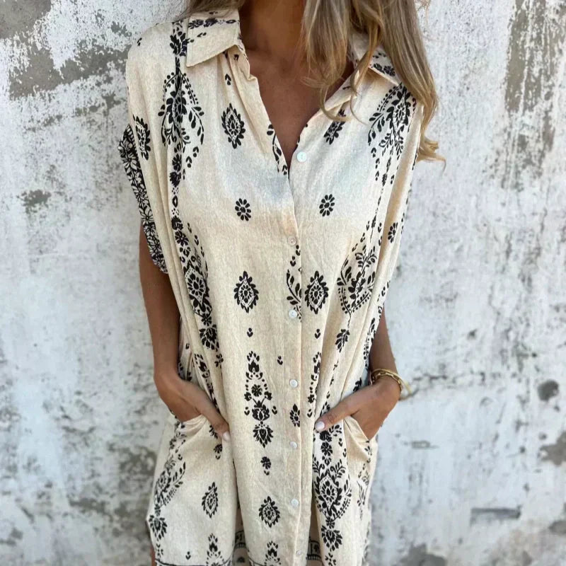 Sabina | Midi Hemdress in Boho-stijl